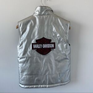 HARLEY Davidson reversible silver vest